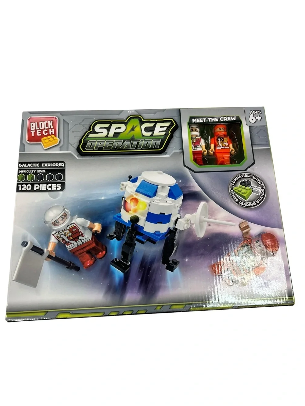 Space Operation Galactic Explorer Building Set - Blue & White Ages 6+